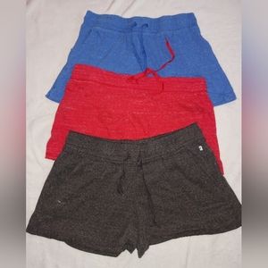 3 pairs of work out or lazy around shorts $6